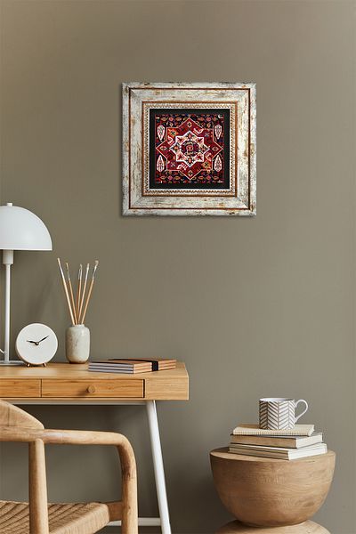 Pinecone Model de pictură pe perete de piatră cu rame Decor de perete Artă de perete Tk1-48