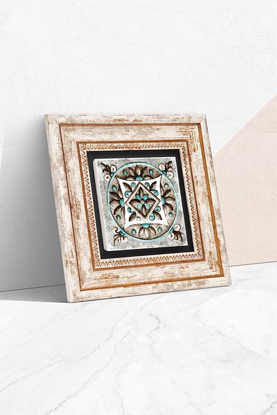 Pinecone Τοιχογραφία τοίχου με πέτρα τούβλο με κορνίζα Διακόσμηση τοίχου Wall Art Tk1-32