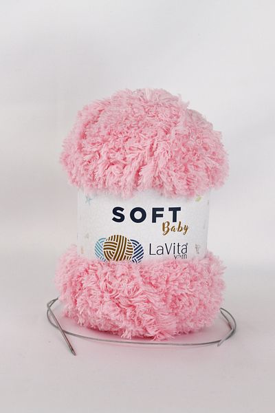LaVita Yarn   Ață de catifea moale pentru bebeluși Amigurumi Ață de tricotat manual Ață Taka (4007-Roz bebeluș) Ață Taka