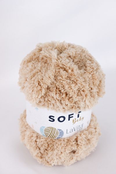 LaVita Yarn Soft Baby Velvet Yarn Amigurumi Hand Knitting Yarn Taka Yarn (7119-Sand) Taka Yarn