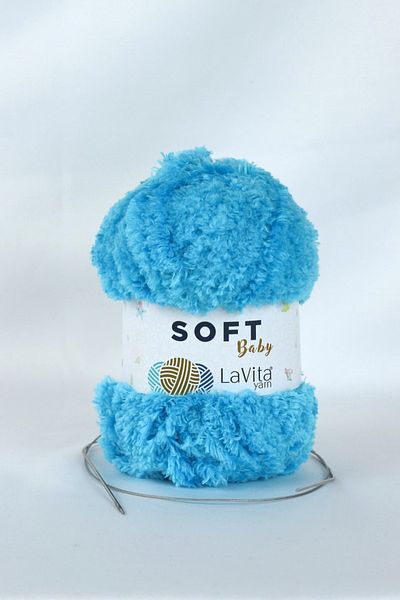 LaVita Yarn   Ață de catifea moale pentru bebeluși Amigurumi Ață de tricotat manual Ață Taka (5801-Turcoaz) Ață Taka