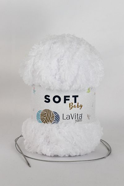 LaVita Yarn   Μαλακό μωρό βελούδινο νήμα Amigurumi Χειροποίητο νήμα πλεξίματος Taka Yarn (1002-Λευκό) Taka Yarn