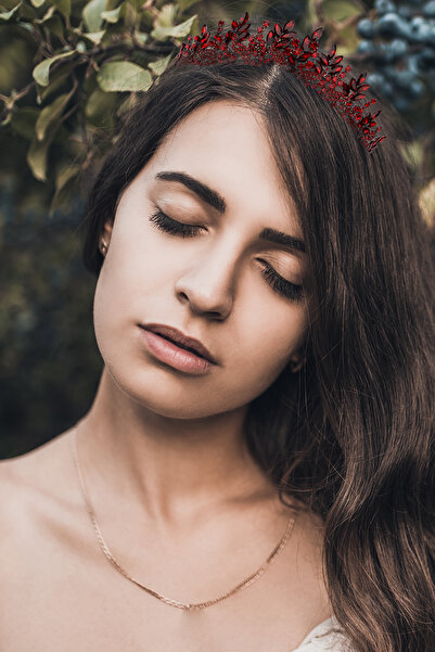 Limelia Coroana de nunta de mireasa din piatra de cristal Coroana prințesa pentru ocazii speciale si petreceri Bordeaux