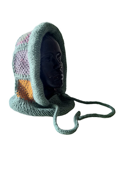 bi ters bi düz Elörgüsü balaklava motifli bere