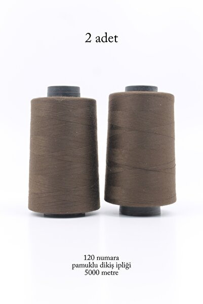 ERDAL DERİCİLİK عدد 120 خيط خياطة قطن 5000 متر 2 قطعة