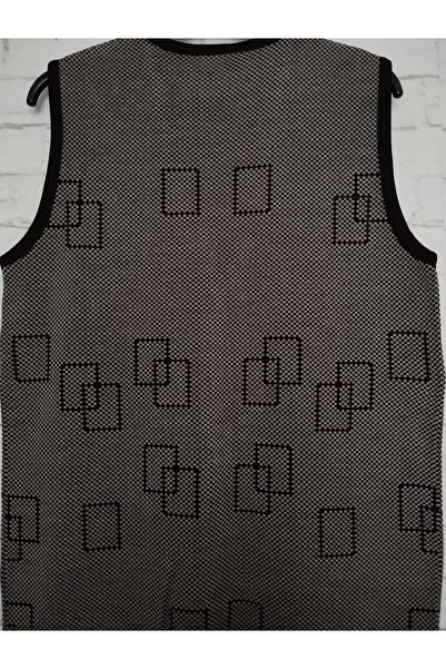 anne moda ankara зимовий, 1-го сорту сталь, акрилове плетіння, 2 кишені, 3 ґудзики, V-подібний комір, додатково подовжений трикотажний жилет