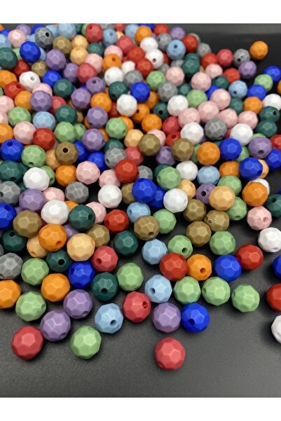 Hedef Bijuteri نموذج قرص العسل غير الشفاف 100 جرام خرز أكريليك مختلط الألوان ...