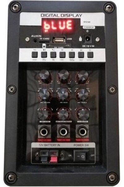 Filonline LT-910 Süper Bass Kumandalı Şarjlı Çift Mikrofonlu Hoparlör Sistemi Taşınabilir Amfi