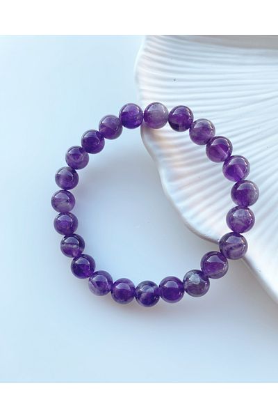 Luzzylike Amethyst Natural Stone Bracelet 8mm