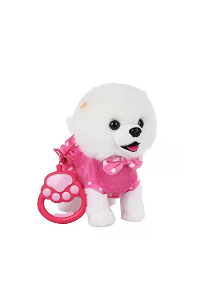 OYUNCAK STORE Peluş Köpek Kumandalı Sesli Müzikli Tasmalı Yürüyen Sevimli Köp...