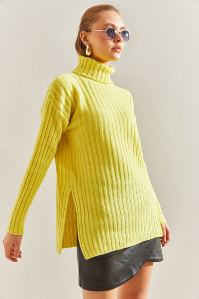 Bianco Lucci Női garbó nyakú kötöttáru ruha