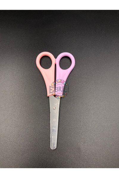 Ebruli Boncuk 12 Cm Pink-purple Colored Scissors Measured Accessory Jewelry Paper Cardboard (2 PCS)