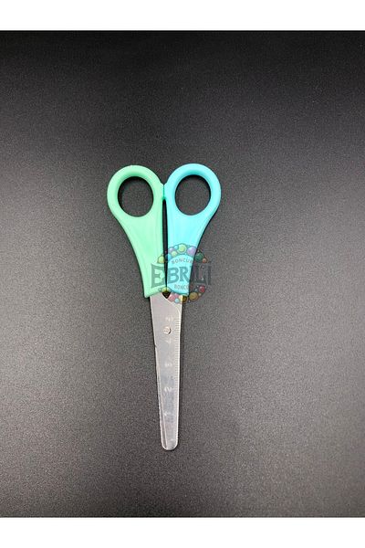 Ebruli Boncuk 12 Cm Green-blue Colored Scissors Measured Accessory Jewelry Paper Cardboard (2 PCS)