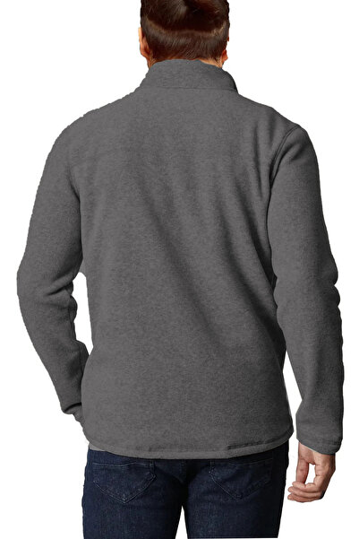 FATELLA Rahat Kalıp Dik Yakalı Soğuk Geçirmez Tüylenme Yapmayan Polar Sweatshirt