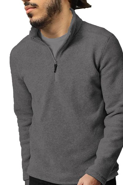nacar çarşı Comfortable Stand-Up Collar Cold-Proof Non-Pilling Fleece Sweatshirt