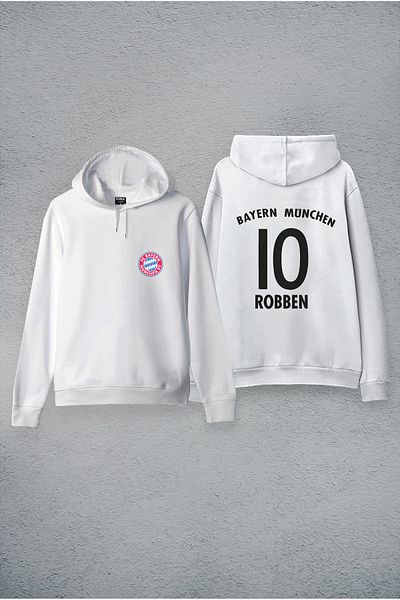 Darkia سويت شيرت بقلنسوة مطبوع بتصميم مخصص من Arjen Robben Jersey للجنسين