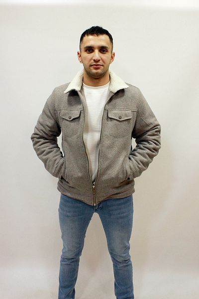 Cazador Мъжко поларено кашмирено палто Caz 1041 с пухкава вътрешна яка
