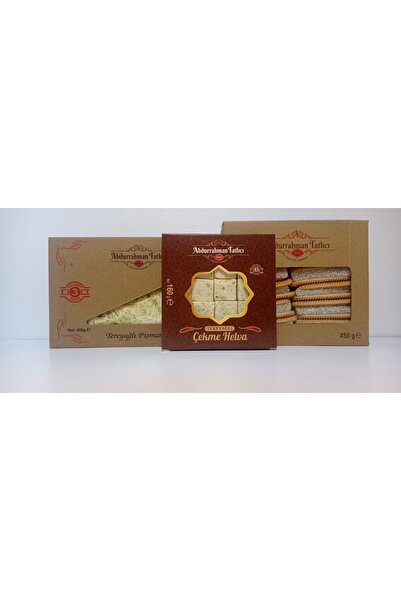 Abdurrahman Tatlıcı Tereyağlı Pişmaniye 400g (1) Çekme Helva 160g (1) Bisküvi...