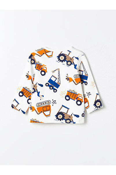 LC Waikiki Sada chlapeckého pyžama s potiskem s dlouhým rukávem, 2dílná