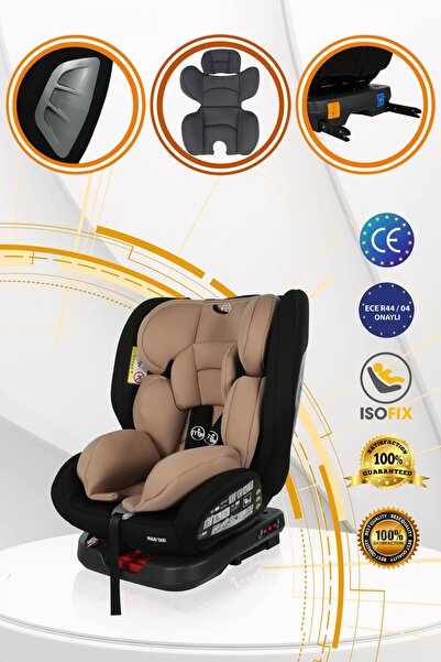 Maxi Taxi Safe Travel 360 Dönebilen Isofix Oto Koltuğu Bej-siyah