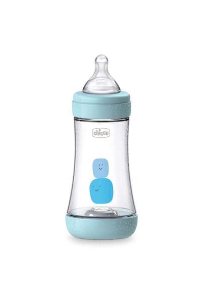 Chicco Perfect5 Antikolik Pp Orta Akış Biberon 240 ml - Mavi