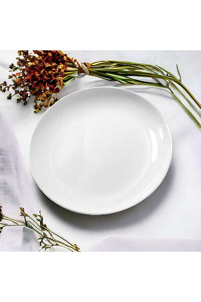 Luminarc 6-Piece 25 Cm Diwali Serving Plate White