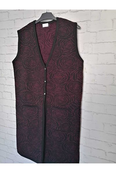 anne moda ankara зимовий, 1-го сорту сталь, акрилове плетіння, 2 кишені, 3 ґудзики, V-подібний комір, додатково подовжений трикотажний жилет