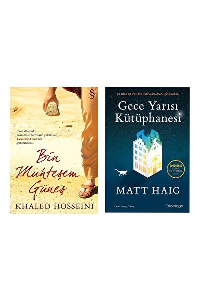 Everest Yayınları Bin Muhteşem Güneş - Khaled Hosseini - Gece Yarısı Kütüphanesi - Matt Haig
