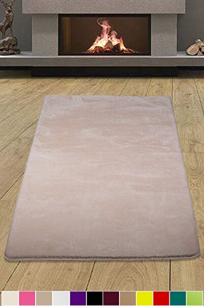 ELVİRAHOME Elite Mink Corridor Entrance Hall Room Carpet Cutting Washable Non-Slip Plush Soft Runner