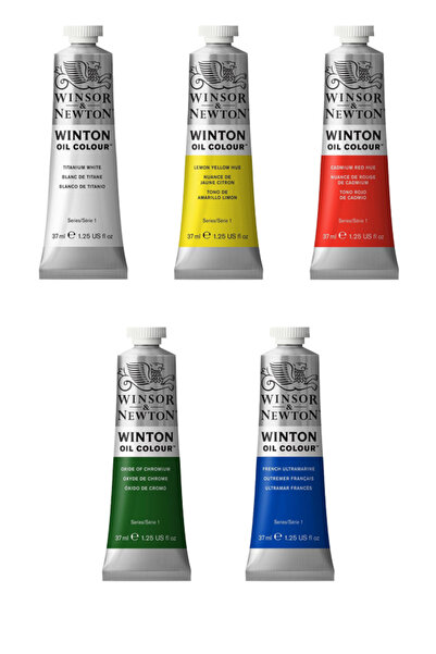 ÜSKÜDAR SANAT Winsor&Newton Yağlı Boya Seti 5'li Yağlı Boya Set Yağlı Boya Ba...