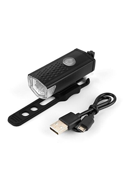 Dream Plus Usb Şarjlı Bisiklet Ön Işığı Aydınlatıcı Lamba