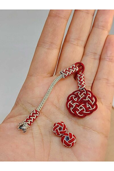 Yasamtohumu Мідний ручний виріб Kazaz Püskül & 2 Habbeli Takım (45566)