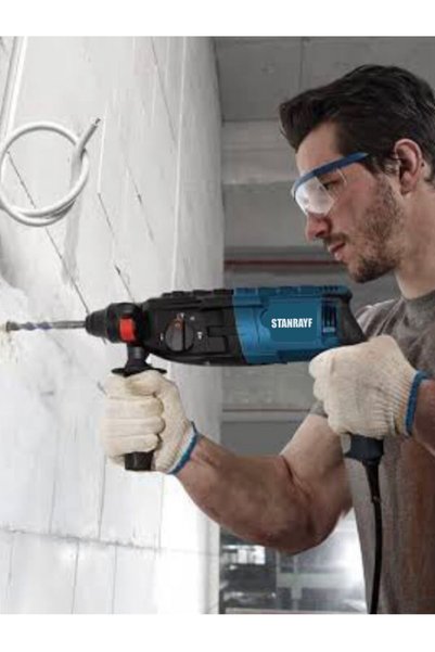 stanrayf Alman 2.35Mm 9600 Wat Bakır Sargılı Çift Çelik Şanzuman Kırıcı Delici Hilti Matkap 5pcs Uç Hediye