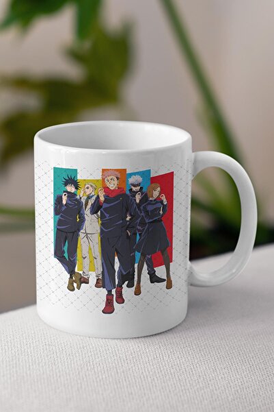 Anime Marketi كوب جوجوتسو كايسن مطبوع عليه رسوم متحركة - كوب هدية لصديق الحبيب