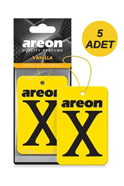 Areon X Vanılla ( Sarı ) Oto Araç Kokusu 5'li