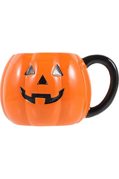 TEEMOOD PIRATE PARROT Halloween 3D Honey Pumpkin 3D Design Mug Cup Gift Ceramic Mug