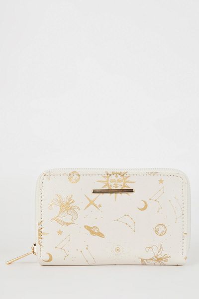 DeFacto Bedruckte Münztasche aus Kunstleder für Damen B3775axns