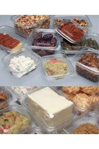 Ambalaj Evi Plastic Leak Proof Container 2000 gr 50 Pieces