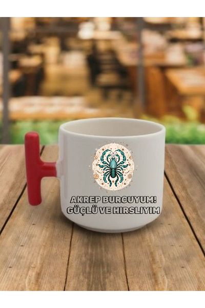 lili hediyelik Scorpio Visual Coffee Cup Ceramic Mug - Ceramic Tea, Coffee Gift Cup