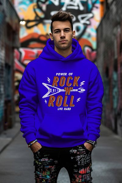 ADABEBEK Φούτερ Rock'N Roll Style Relaxed Cut Oversize