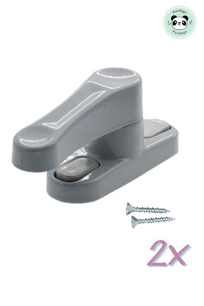 Pandogo Gray Pimapen Window Lock Keep Thieves Away Protect Your Children 2 Pieces