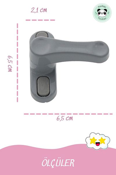 Pandogo Gray Pimapen Window Lock Keep Thieves Away Protect Your Kids 4 Pieces