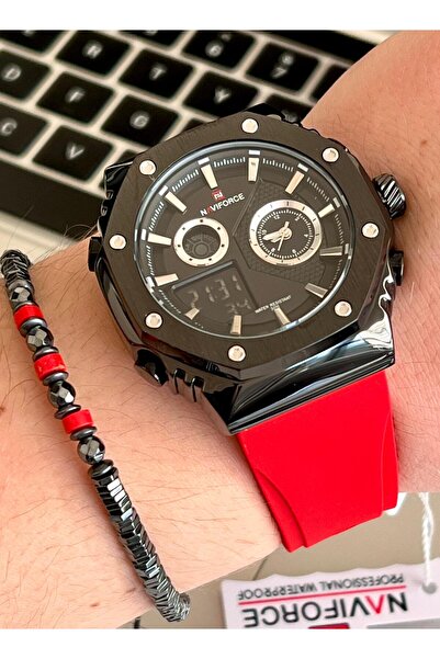 Naviforce ساعة يد رجالية سلكون