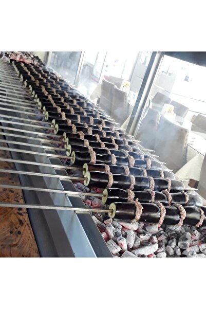 Metler Patlıcan Kebap Şişi Kare Patlıcan Sebze Şişi 7mm 10 Adet