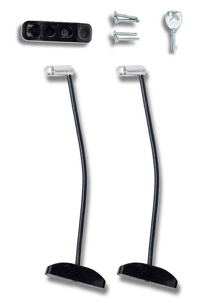 Pandogo Black Premium Window Lock for Child Safety Easy Installation Long Lasting 2 Pieces