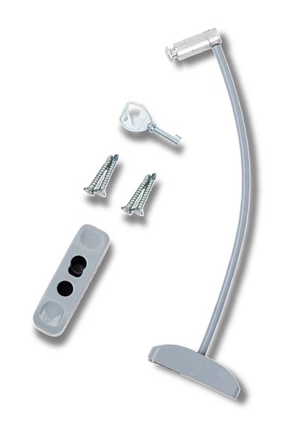 Pandogo Gray Premium Window Lock for Child Safety Easy Installation Long Lasting 1 Piece