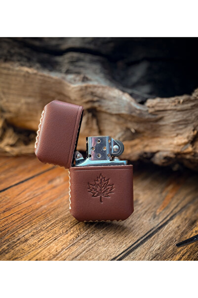 Atölye Çınar Leather Handmade El Yapımı Deri Kılıflı Zippo Çakmak