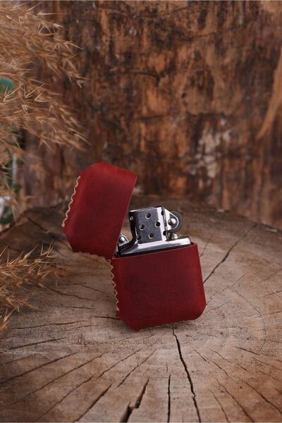 Atölye Çınar Leather Handmade El Yapımı Hakiki Deri Zippo Çakmak