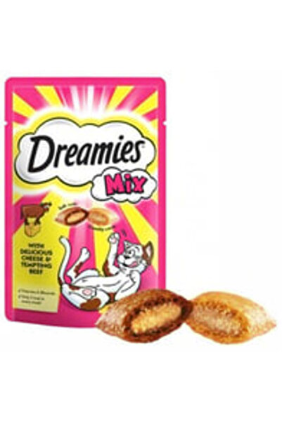 Dreamies ( 1 ADET ) Dreamies Mix Kedi Ödül Maması Peynirli-Sığır Etli 60 Gr