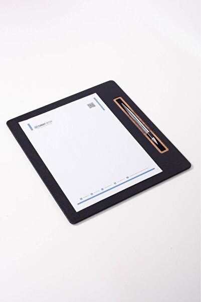 Turgut Office Συνάντηση Σουμένι Μαύρο Κάθετο Ξύλινο Μέγεθος Α4 με Ξύλινο Στήρ...